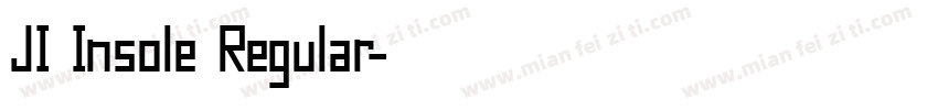 JI Insole Regular字体转换